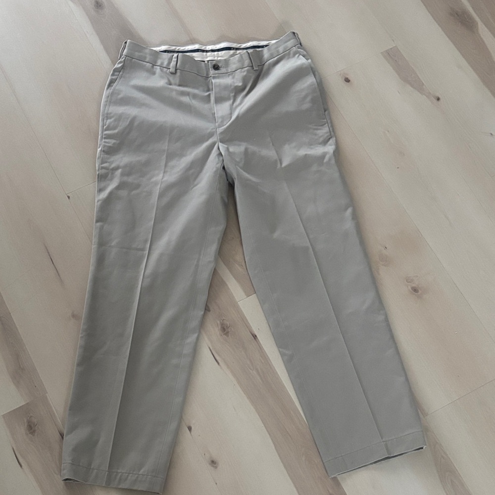 Brooks Brothers advantage chino clark khaki pants mens w35/l36